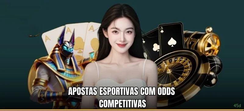 Imagem promocional do cassino online da 45d mostrando jogos ao vivo